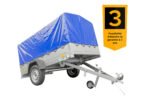 Remorque 230×125 Garden Trailer 230 KIPP avec bâche haute et roue jockey – Image 3