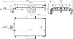Remorque routière avec bâche haute, arceau H-800 et roue jockey 230×125 Garden Trailer 230 KIPP – Image 2