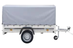 Remorque routière avec bâche haute, arceau H-800 et roue jockey 230×125 Garden Trailer 230 KIPP – Image 3
