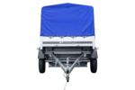 Remorque routière avec bâche haute bleue, arceau H-800 et roue jockey 230×125 Garden Trailer 230 KIPP – Image 7