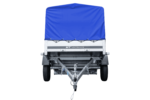 Remorque routière 230 KIPP – Bâche haute bleue, arceau H-800 et roue jockey – Image 7