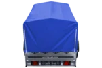 Remorque routière avec bâche haute bleue, arceau H-800 et roue jockey 230×125 Garden Trailer 230 KIPP – Image 5