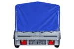 Remorque routière avec bâche haute bleue, arceau H-800 et roue jockey 230×125 Garden Trailer 230 KIPP – Image 4