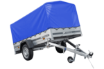 Remorque routière 230 KIPP – Bâche haute bleue, arceau H-800 et roue jockey