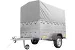 Remorque simple essieu 200×106 avec bâche haute, arceau, rehausses de ridelles et roue jockey – Garden Trailer 200 KIPP – Image 5