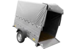 Remorque simple essieu 200×106 avec bâche haute, arceau, rehausses de ridelles et roue jockey – Garden Trailer 200 KIPP – Image 7