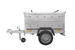 Remorque un essieu 150×106 UNITRAILER GARDEN 150 KIPP avec côtés, ridelles supplementaires et capot en aluminium – Image 4