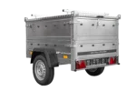Remorque un essieu 150×106 UNITRAILER GARDEN 150 KIPP avec côtés, ridelles supplementaires et capot en aluminium – Image 5