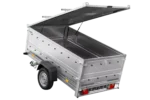 Remorque un essieu 230×125 UNITRAILER GARDEN 230 KIPP avec côtés BIS et couverture en aluminium – Image 6