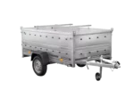 Remorque un essieu 230×125 UNITRAILER GARDEN 230 KIPP avec côtés BIS et couverture en aluminium