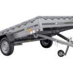 Remorque voiture 264×150 UNITRAILER GARDEN 265 KIPP avec châssis H-0 et bâche grise