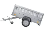 Top remorque GARDEN TRAILER 200 KIPP avec rehausses grillagées et roue jockey – Image 5