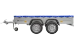 UNITRAILER 264/2 KIPP AVEC ROUE JOCKEY, TIGES DE SUPPORT ET BÂCHE PLATE BLEUE – Image 3