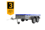 Unitrailer 264/2 KIPP avec roue jockey et bâche bleue – Image 2