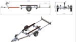 Remorque porte bateau UNITRAILER JET ALU PTAC 750 kg – Image 2