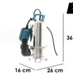 Pompe à immersion électrique pour eaux chargées Makita PF1110 - de 1100 watt