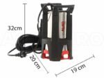 Pompe submersible électrique pour eaux chargées AL-KO DRAIN 10000 INOX 750W - raccord 38-25 – Image 12